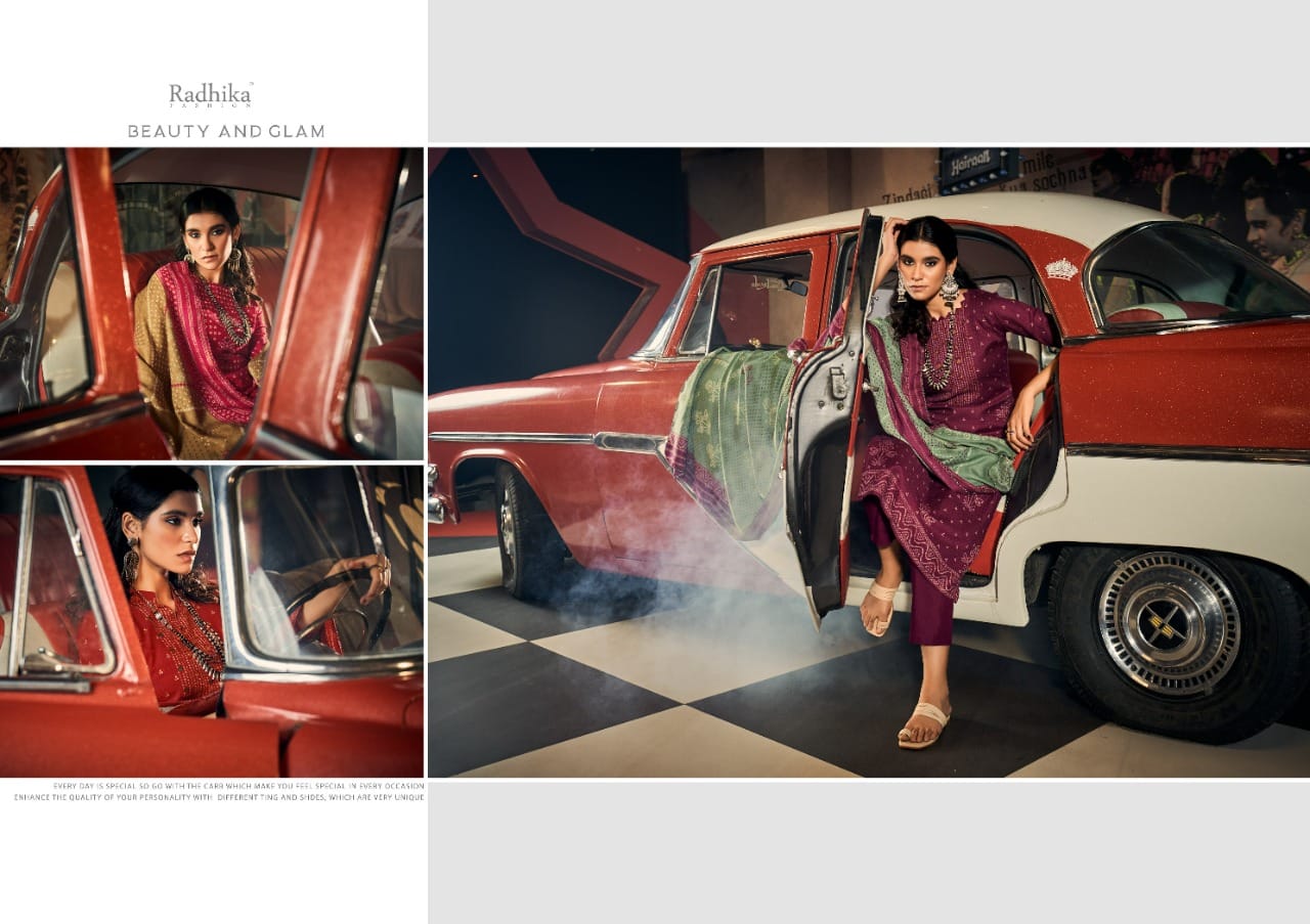Radhika Sumyra Bandish Fancy Wear Designer Pure Pashmina Designer Print Dress Material